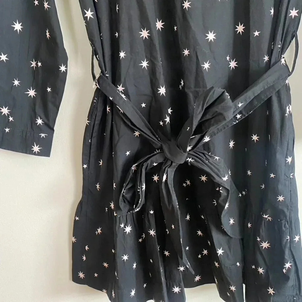 NWT Free Assembly Star Print Ruffle Dress - Picture 6 of 16